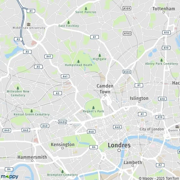 Map Camden Town map of Camden Town (NW1 8) and practical information